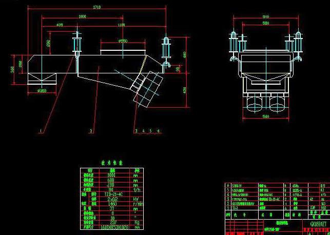 DZ1220電機(jī)振動給料機(jī)圖紙